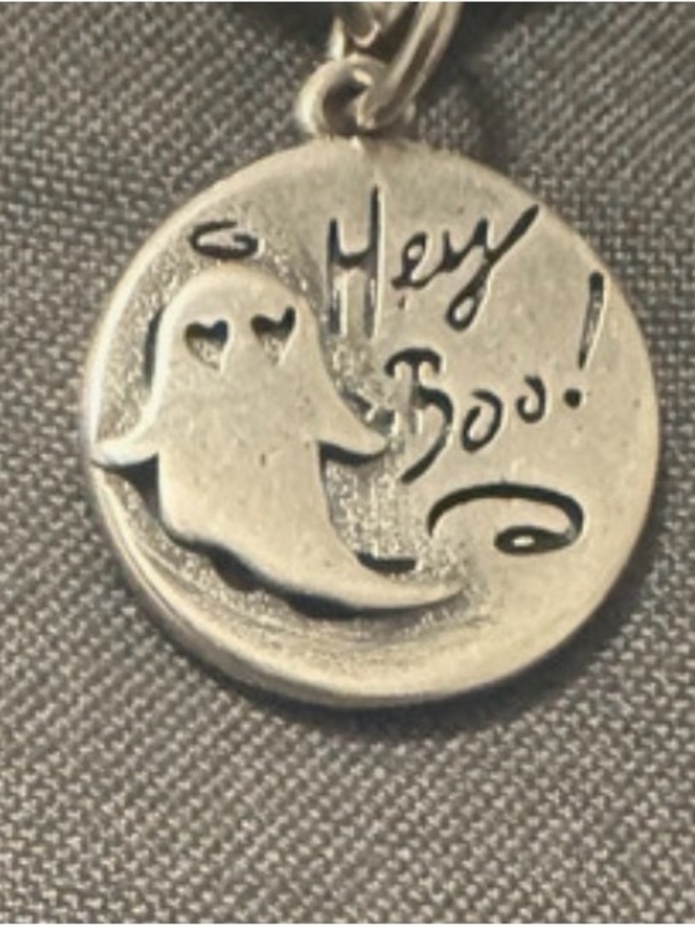 James Avery Silver-Tone 'Hey Boo' Ghost Charm